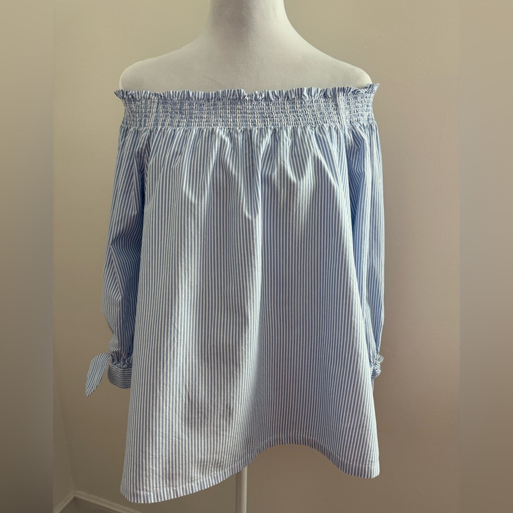 LOFT Summer Pinstripe Top-Sz S